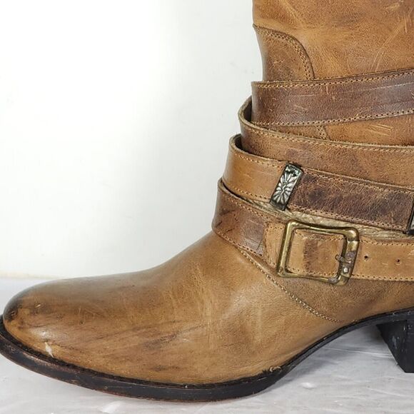 Freebird by Steven Women's Drove US8 Leather Distressed Brown Western Boots - Picture 16 of 16